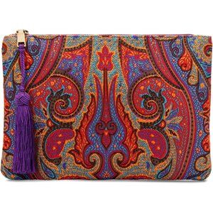 Bohemian Designer Womens Slim Fit Cotton Polyester Zipper Clutch Ethnic